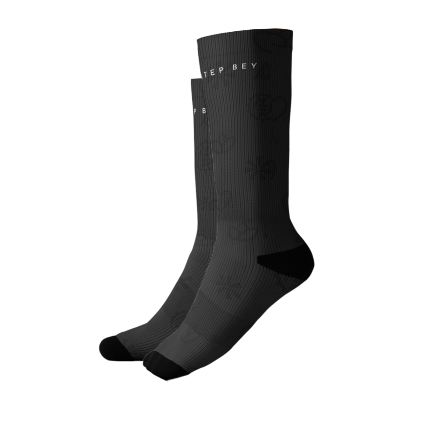 mentep-bey--black-monogram-socks